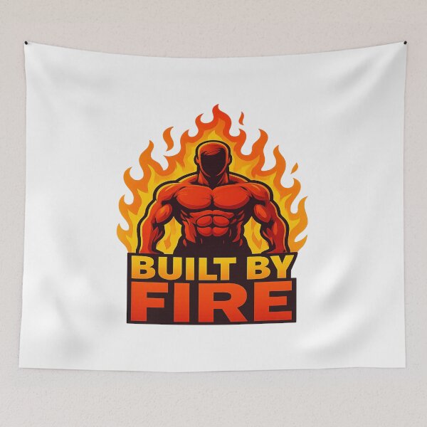 Item preview, BUILT BY FIRE – Forged Through Struggle designed and sold by PastimeMastery.