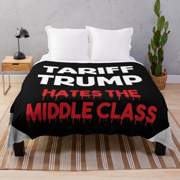 Item preview, DONALD TRUMP HATES THE MIDDLE CLASS TARIFF MEME STICKER designed and sold by SabbaticalSteve.