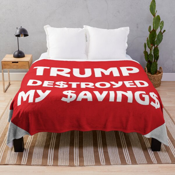 Item preview, DONALD TRUMP DESTROY MY SAVINGS TARIFF MEME STICKER designed and sold by SabbaticalSteve.