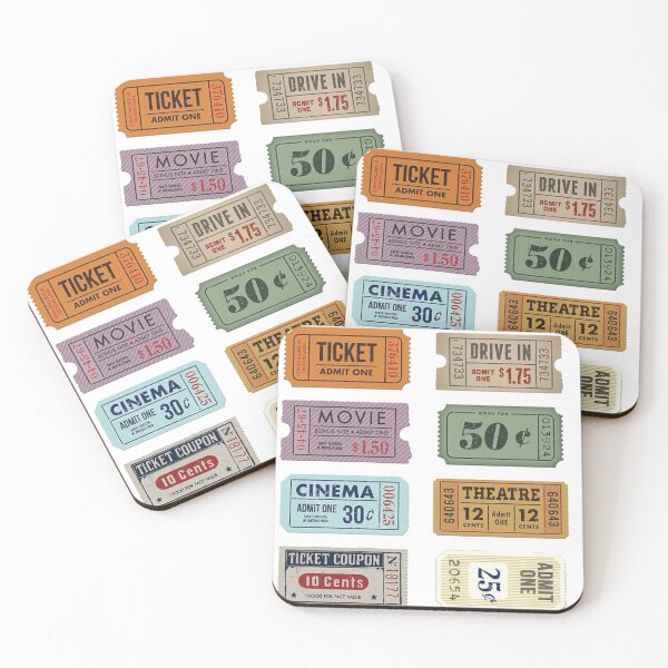 Item preview, Movie Ticket Sticker Pack designed and sold by Letsgonjdevils0.