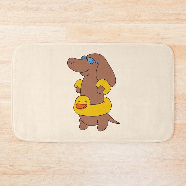 Item preview, Cute Dachshund Swimmer Cartoon designed and sold by majownik.