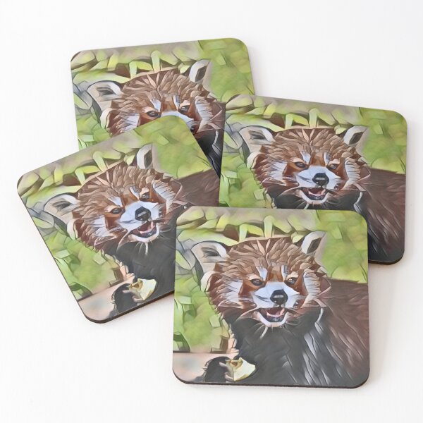 Item preview, Hungry Red Panda In Retro Pop designed and sold by Fearless-Fox.