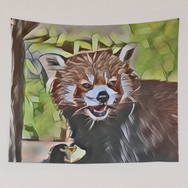 Item preview, Hungry Red Panda In Retro Pop designed and sold by Fearless-Fox.