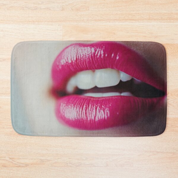 Item preview, Close-up of vibrant pink lips designed and sold by anytka.