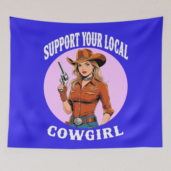 Item preview, Support Your Local Cowgirl 8 designed and sold by DigitalandPhoto.