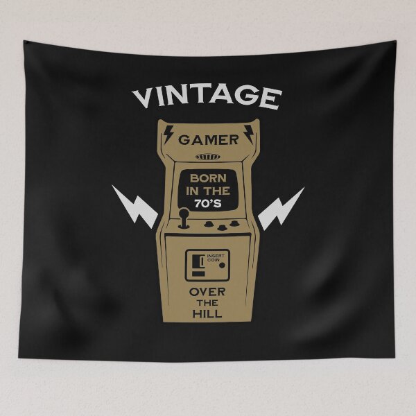 Item preview, Vintage Gamer Born In The 70's designed and sold by happygiftideas.