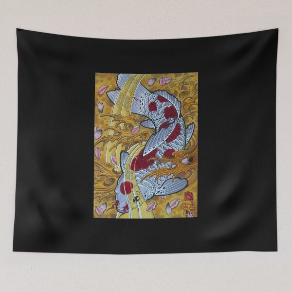 Item preview, Koi and the golden river designed and sold by HoriSaiSei.