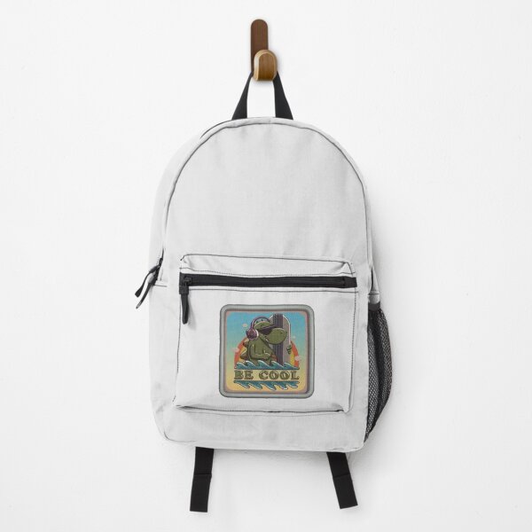 Item preview, be cool - cartoon funny surfer monster (embroidery patch) designed and sold by hayrpictures.