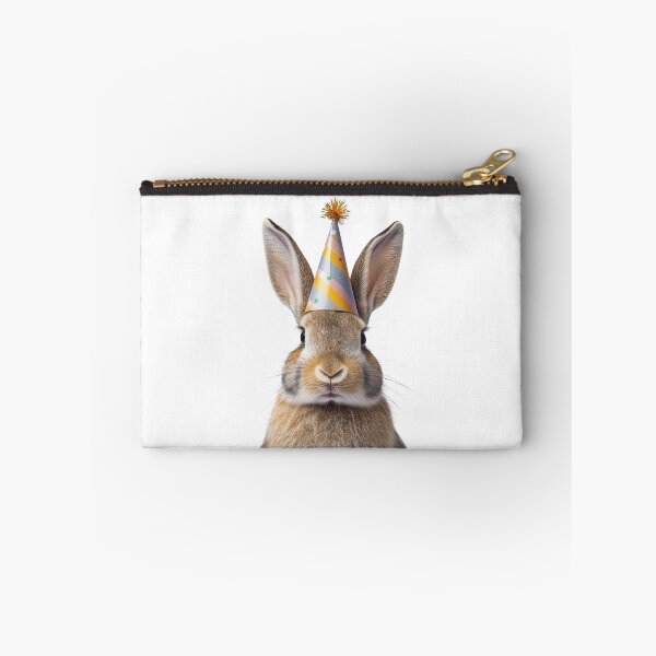 Item preview, Cute Rabbit with Party Hat Birthday Celebration designed and sold by LazyOwlStore.