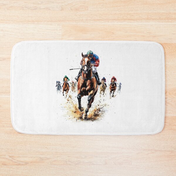 Item preview, Thundering Hooves: Dynamic Horse Racing Illustration designed and sold by pudrick1.