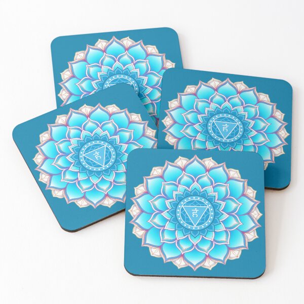 Item preview, Throat Chakra Mandala Design – Vishuddha Symbol for Healing & Expression designed and sold by PranaLume.