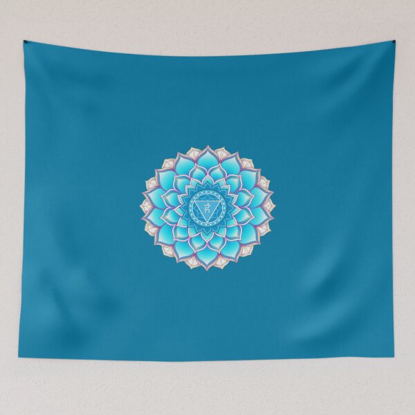 Item preview, Throat Chakra Mandala Design – Vishuddha Symbol for Healing & Expression designed and sold by PranaLume.