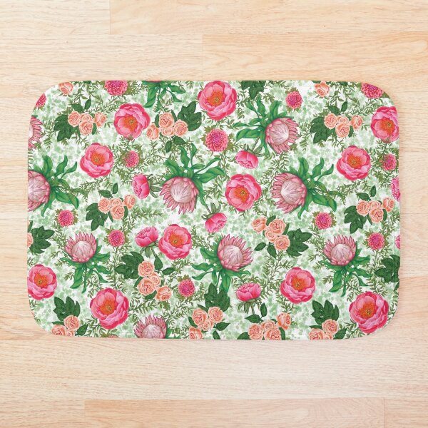 Item preview, Patrón floral de protea designed and sold by Scribblebard.