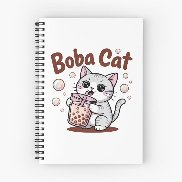 Item preview, boba cat designed and sold by jkrphoto.