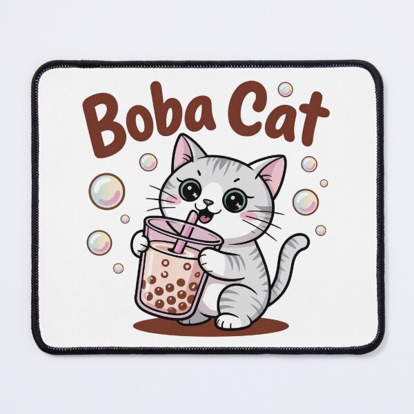 Item preview, boba cat designed and sold by jkrphoto.