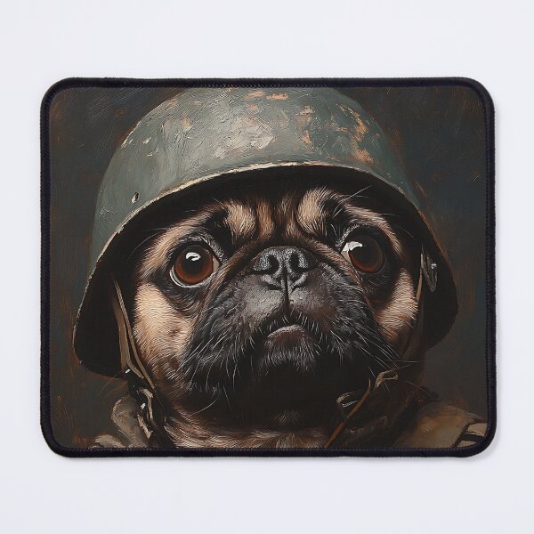 Item preview, Saving Private Pug - Cute Soldier Army Pug - Stylish Animal Art designed and sold by Chrisjeffries24.