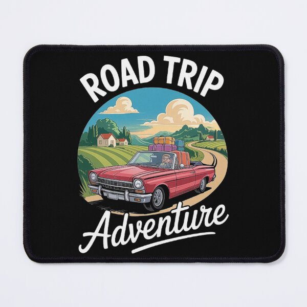 Item preview, Vintage Road Trip Adventure with Classic Car and Scenic Countryside Drive designed and sold by love3617.