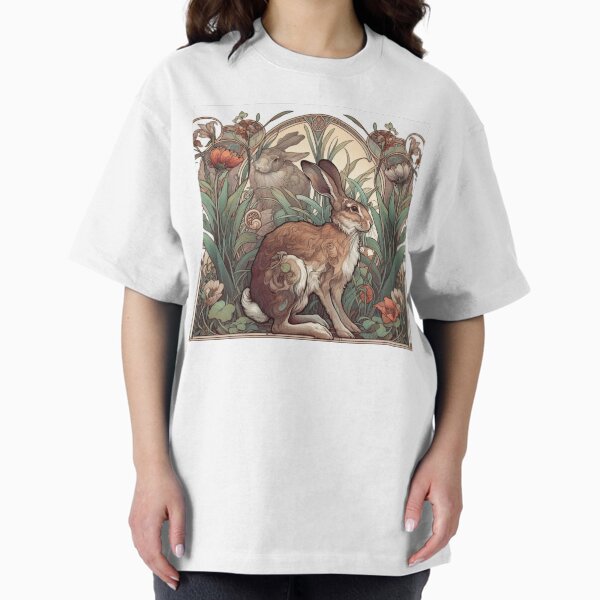 Item preview,   Art Nouveau wild hare designed and sold by ArtNouveauLou.
