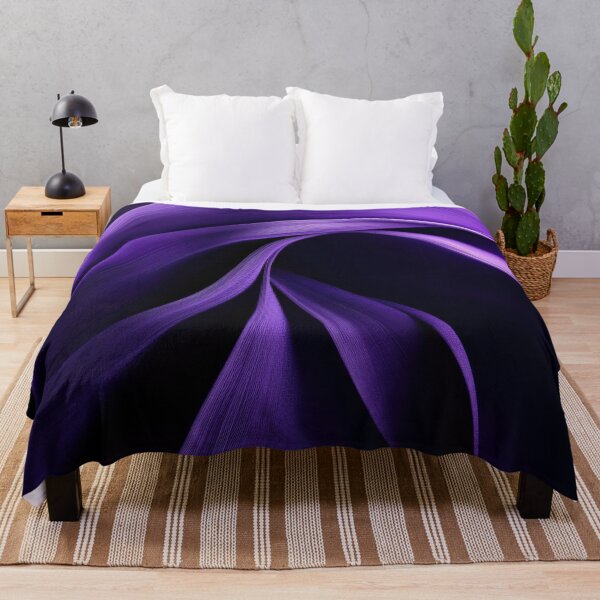 Item preview, Purple fabric flows designed and sold by anytka.