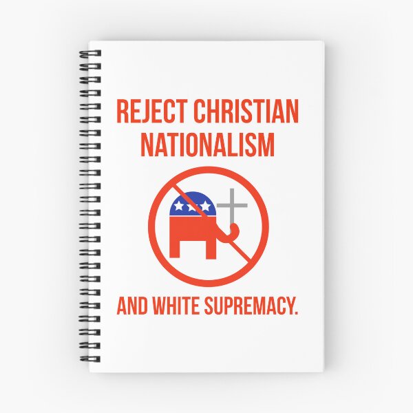 Item preview, Reject Christian nationalism and white supremacy.  designed and sold by Rachel the Artist .