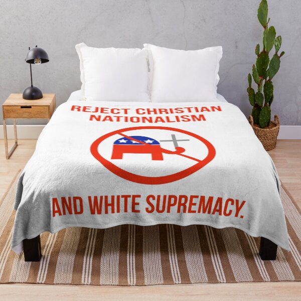 Item preview, Reject Christian nationalism and white supremacy.  designed and sold by Rachel the Artist .