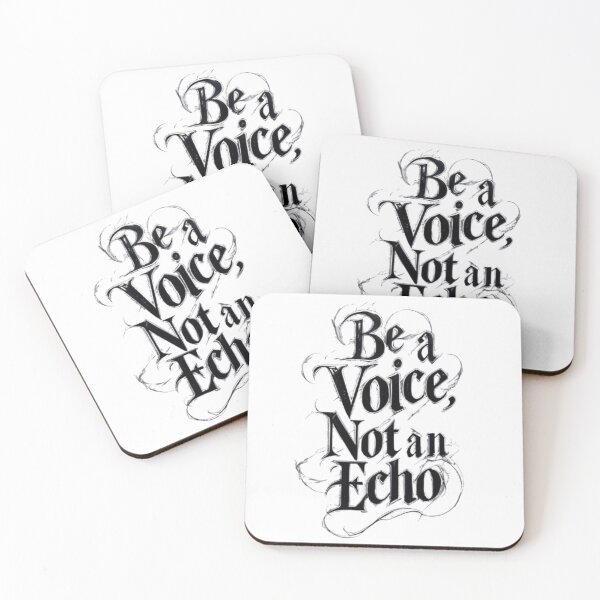 Item preview, Be a Voice, Not an Echo – Bold Motivational Quote Design designed and sold by cocoshopdesign.