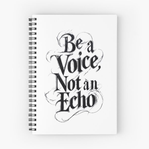 Item preview, Be a Voice, Not an Echo – Bold Motivational Quote Design designed and sold by cocoshopdesign.