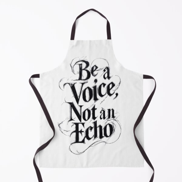 Artikelvorschau, Sei eine Stimme, kein Echo – Mutiges Motivationszitat-Design entworfen und verkauft von cocoshopdesign.