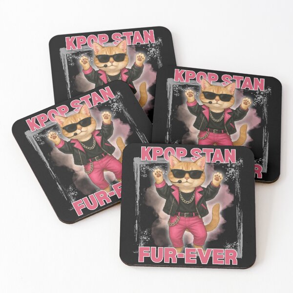 Item preview, Kpop Stan Forever Funny Cute Cat designed and sold by Hyunnibear.