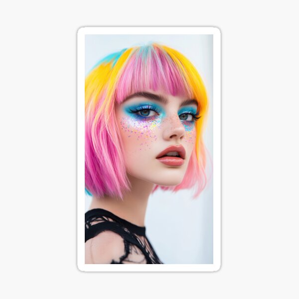 Item preview, Vibrant hair and makeup designed and sold by anytka.