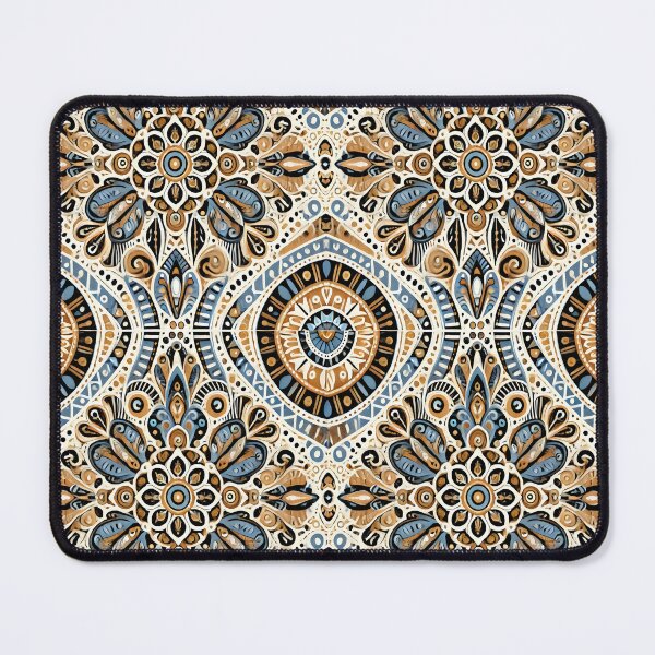 Item preview, Boho Mandala Floral Pattern – Vintage Ethnic Inspired Seamless Ornament Art designed and sold by DrawHandArt.