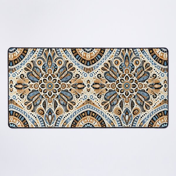 Item preview, Boho Mandala Floral Pattern – Vintage Ethnic Inspired Seamless Ornament Art designed and sold by DrawHandArt.