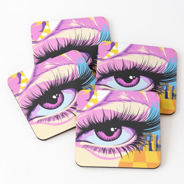 Item preview, Vibrant womans eye with city designed and sold by anytka.