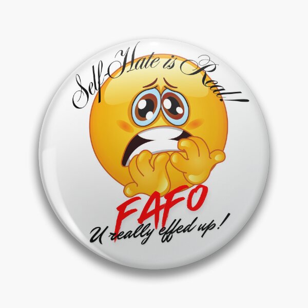 Item preview, Fate is Now – FAFO Scared Emoji | Instant Karma Art designed and sold by FindOutCreation.
