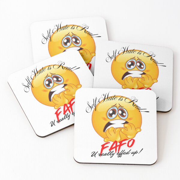 Item preview, Fate is Now – FAFO Scared Emoji | Instant Karma Art designed and sold by FindOutCreation.