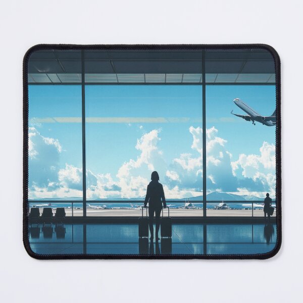 Item preview, Waiting for departure at the airport designed and sold by anytka.