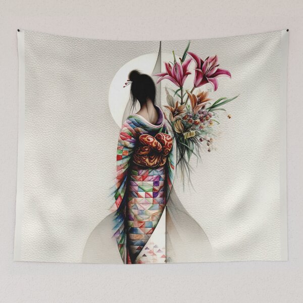 Item preview, Geometric Bloom: A Kimono's Whisper designed and sold by bloorose.