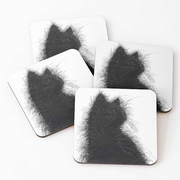 Item preview, Night Muse - Artistic Cat Illustration designed and sold by Rocky Mountain Artistry.