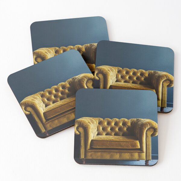 Item preview, Yellow velvet armchair designed and sold by anytka.