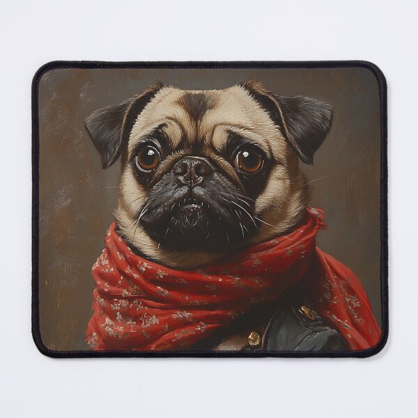 Item preview, Revolutionary War Pug - Cute Military Commander Pug - Stylish Animal Art designed and sold by Chrisjeffries24.