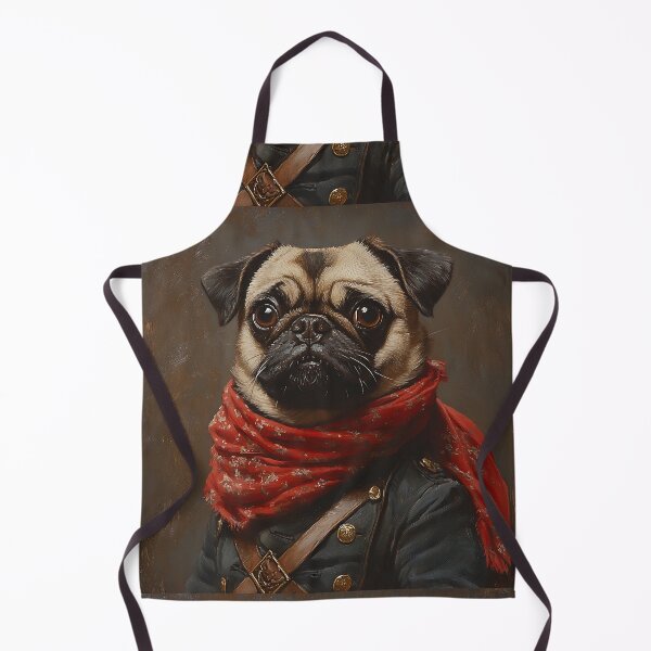 Item preview, Revolutionary War Pug - Cute Military Commander Pug - Stylish Animal Art designed and sold by Chrisjeffries24.