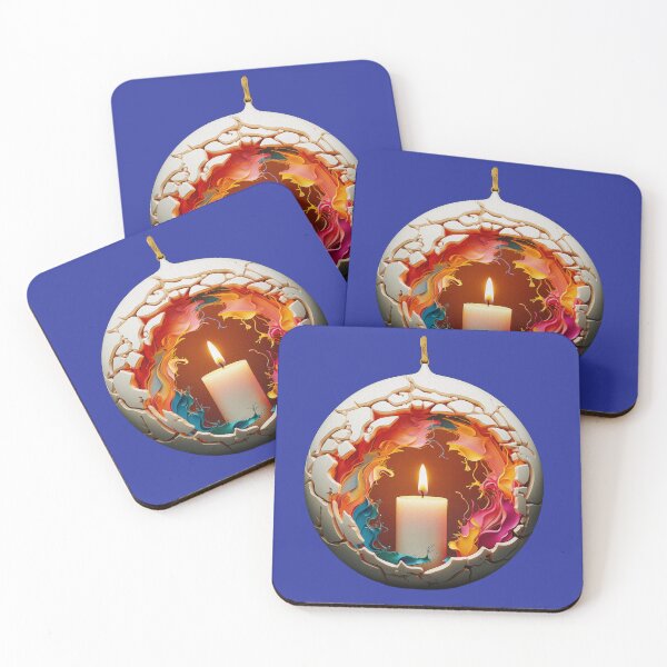 Item preview, Cozy Candle Flame Ornament designed and sold by Rocky Mountain Artistry.
