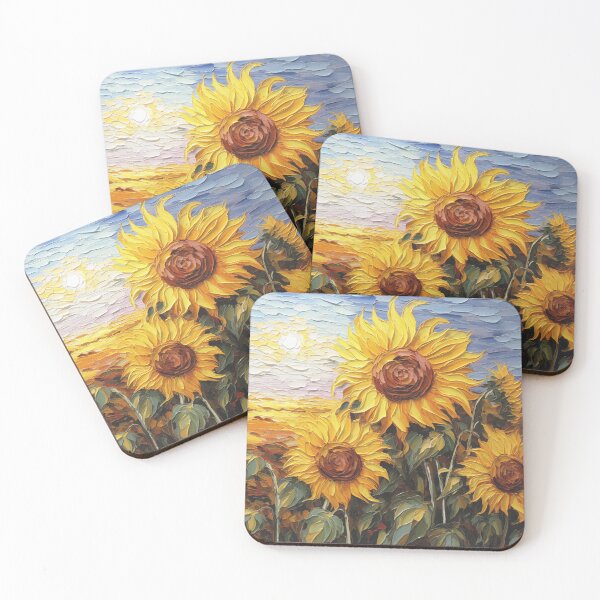 Item preview, Textured Brushstrokes Sunflower designed and sold by Rocky Mountain Artistry.