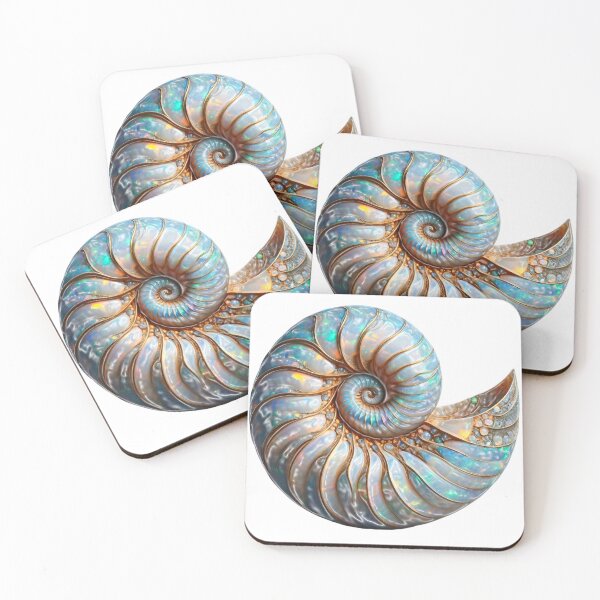 Item preview, Captivating Nautilus Shell Art Natures Iridescent Wonder designed and sold by Rocky Mountain Artistry.