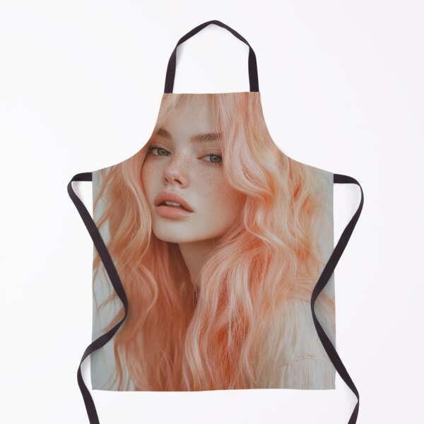 Item preview, Young woman with wavy pink hair designed and sold by anytka.