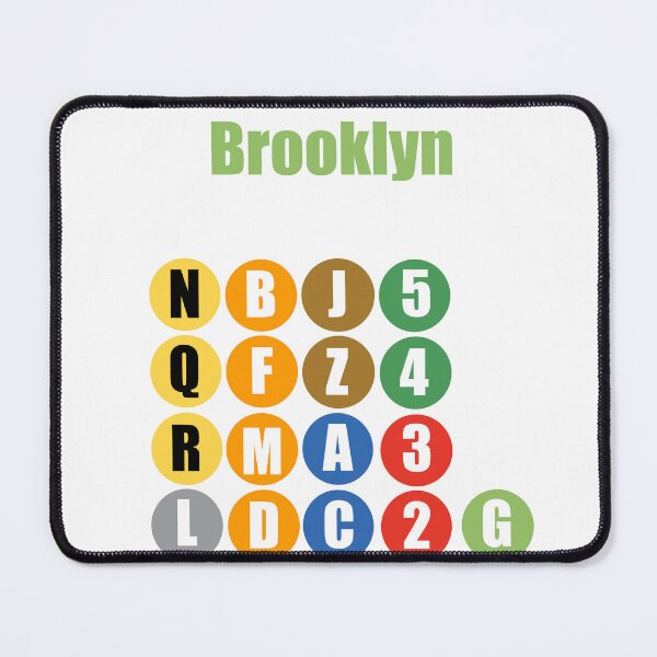 Artikelvorschau, Brooklyn NY Bahnlinien, hellgrün entworfen und verkauft von Mozart3.