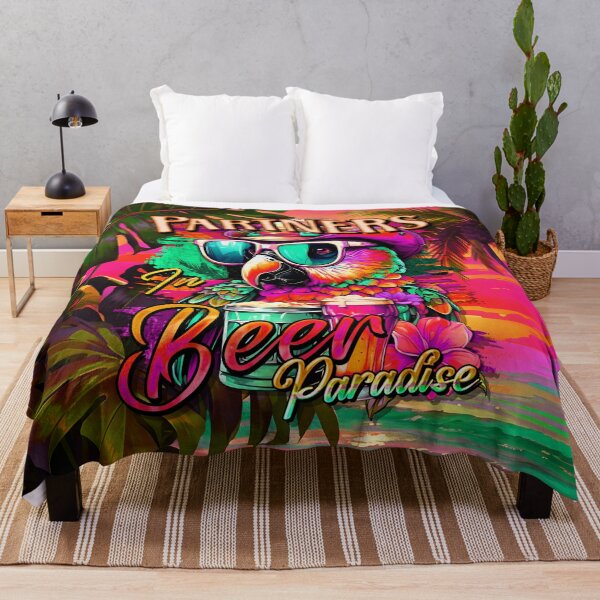 Item preview, Partners In Beer Paradise Colorful Cool Parrot designed and sold by MindWave THC.