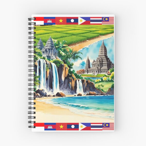 Item preview, South East Asia T-Shirt, Philippines, Vietnam, Thailand, Laos Art designed and sold by Bits & Bops Boutique.
