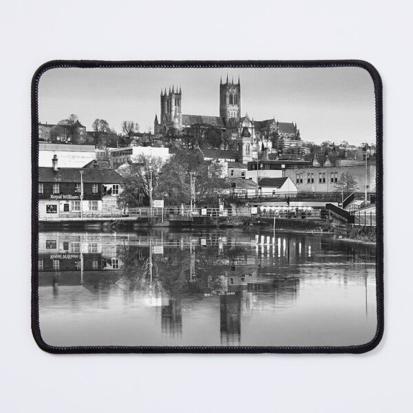 Item preview, Lincoln Cathedral Dawn Reflection BW designed and sold by Alisonchambers2.