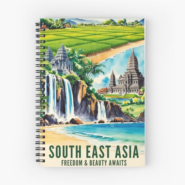 Item preview, South East Asia Poster, Philippines, Vietnam, Thailand, Laos Art designed and sold by Bits & Bops Boutique.